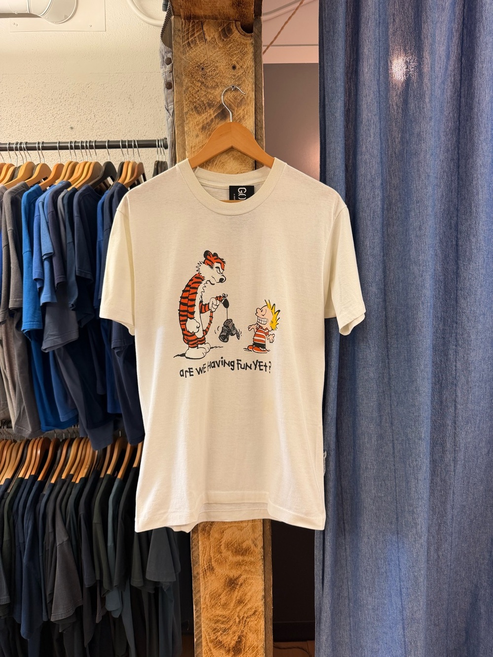 Vintage “are we having fun yet” graphic t-shirt